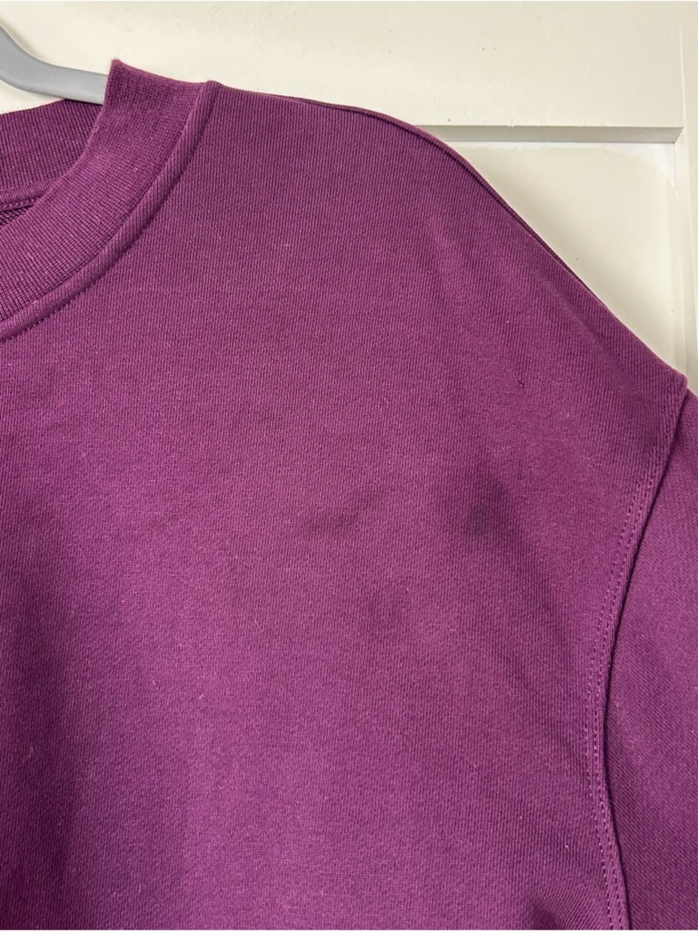 Lululemon Perfectly Oversized Cropped Crew *French Terry Dramatic Magenta Size 4 - Picture 6 of 9